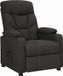 Maison Exclusive fauteuil, noir, rembourré