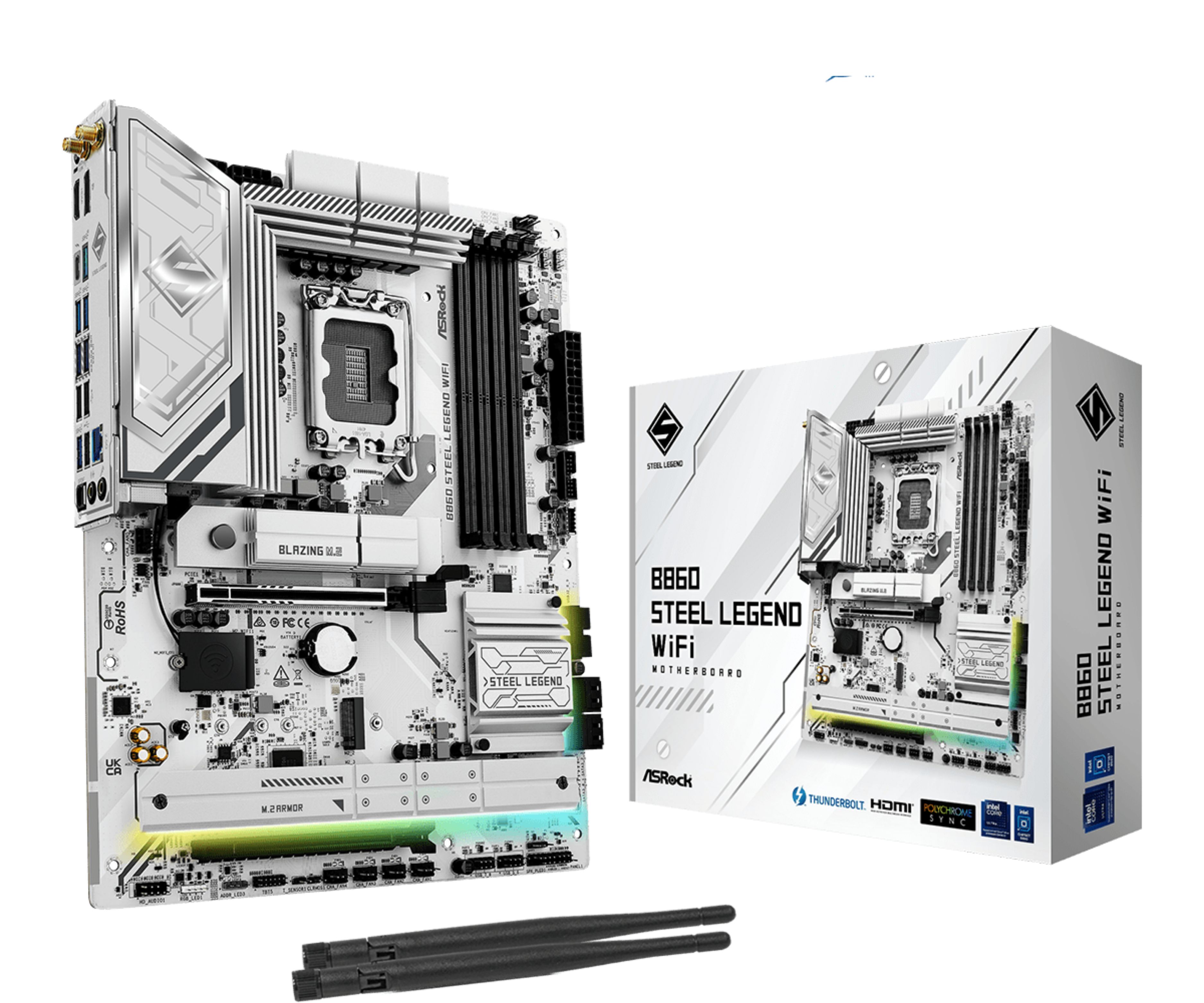 Asrock B860 Steel Legend WiFi Intel B860 LGA 1851 ATX