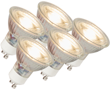 QAZQA Set van 5 GU10 LED lamp COB 5W 380LM 3000K