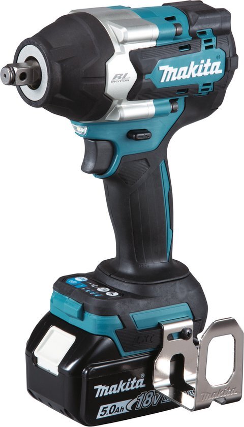 Makita DTW700RTJ 18V Li-Ion Accu slagmoersleutel set (2x 5.0Ah accu) in Mbox - 700 Nm - 1/2" - koolborstelloos