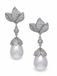 AVANT-GARDE PARIS Oorbellen - Parel - Rhodium Plated - 5.1 cm