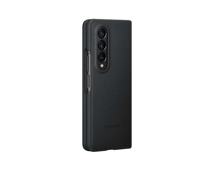 Samsung Leather Cover for Galaxy Z Fold4 - Black