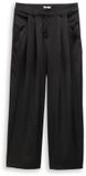 Tom Tailor Pantalon en satin à jambes larges Taille 38/30 noir profond