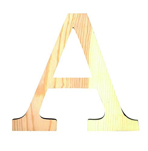 Artemio 11,5 cm houten letter A in bovenkast, Beige