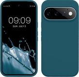 kwmobile telefoonhoesje geschikt voor Google Pixel 11 / Pixel 11 Pro - Hoesje met siliconen coating - Smartphone case in mat petrol