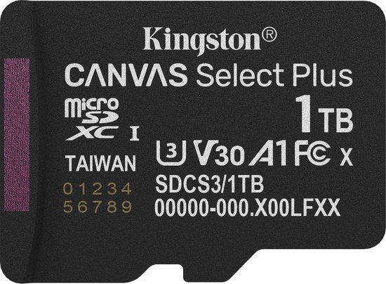 Kingston 1TB microSDXC Canvas Select Plus