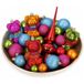 Inge Christmas baubles and teddy bears ornaments - 43-piece - with topper - coloured - plastic - Christmas decoration