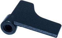 vhbw Deeghaak compatibel met Panasonic SD-2511KXE, SD-RD250, SD253, SD256, SD257 Broodbakmachine - Menghaak, 6,7 x 5 cm, Aluminiumlegering Zwart