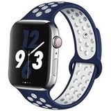 SZSMART Kit Armband Sport pour Apple Watch Ultra 2 Bleu Foncé Blanc