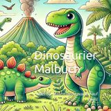 Dinosaurier Malbuch: über 55 Malvorlagen warten auf euch!