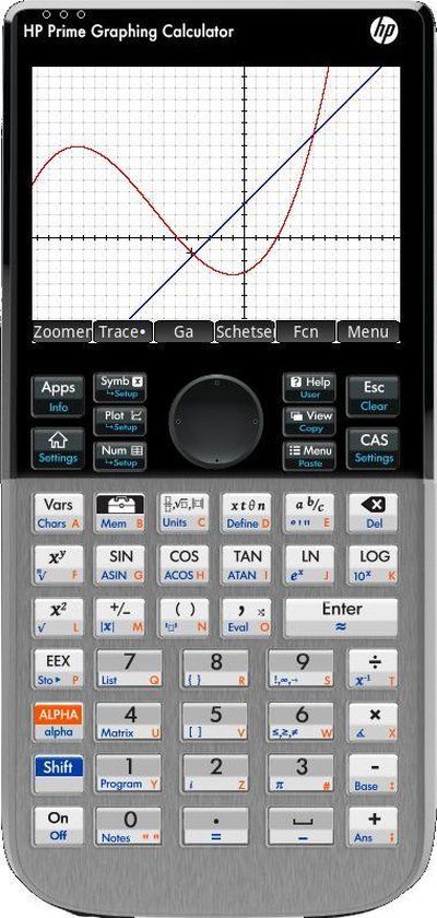 HP Prime Graphing Calculator G2 - Grijs - Oplaadbaar