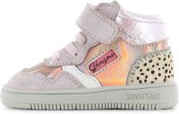 Shoesme Roze Sneakertje Met Panterprint - Sneakers Kinderen - Meisjes - Rose Gold - Ponyhair - Maat 23