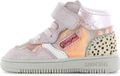 Shoesme Roze Sneakertje Met Panterprint - Sneakers Kinderen - Meisjes - Rose Gold - Ponyhair - Maat 23