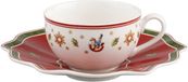 Villeroy & Boch Toy's Delight Tasse à café/thé 0,2 l blanc avec soucoupe rouge