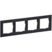 LEGRAND, SEANO 4-voudig frame, thermoplast, halogeenvrij, afmetingen: 87 x 301 mm, kleur: antraciet gelakt, 765474