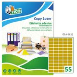 Tico GL4-3622 etiketten, gesatineerd, 36 x 22 mm, goudkleurig