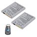 amsahr Digitale camera en camcorder batterij voor Nikon EN EL8 Coolpix P1, S1..S9 Pack-2 - Inclusief lens accessoires etui