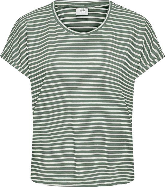 JDY Sissy Shirt Dames - Maat XS - Groen/Wit