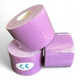 Inuk - Kinesiotape - Sporttape - Premium Quality - 3 rollen Paars - Watervast - Topsport - voorkom blessures