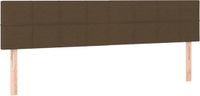 vidaXL Hoofdbord 180x5x78/88 cm stof donkerbruin
