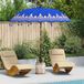 Prolenta Maison Exclusive Balinese zonnescherm met voet, blauw, 215 x 215 x 260 cm