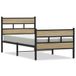 vidaXL Bedframe Sonoma Eiken 193x203 cm