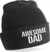 Bellatio Decorations Muts Awesome Dad / Geweldige Vader Zwart voor Heren
