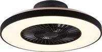 RL LIVE YOUR LIGHT REALITY HALMSTAD - Zwart mat LED Ventilator met Afstandsbediening
