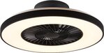 RL LIVE YOUR LIGHT REALITY HALMSTAD - Zwart mat LED Ventilator met Afstandsbediening