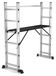 Merkloos Multifunctionele Steigerladder - 4-in-1 - Max. 150 kg