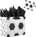 Sac cadeau générique pour fête de football - Noir, Blanc