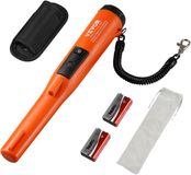 VEVOR Metaaldetector Pinpointer IP68 Volledig Waterdichte Metaaldetector 11cm Detectiediepte Propointer Schattenjacht met 3 Modi Lcd/Geluid/Trillingen/Geluid + Trillingen 9V Batterij En Fluwelen Zakje Inbegrepen