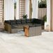 Prolenta Maison Exclusive - Tuinset voor de tuin, 13-delig, met kussens, grijs, van polyrotan