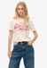Superdry Metallic Logo Relaxed Fit T-shirt Dames Mauve Chalk Pink