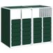 VidaXL Containerberging voor 2 containers 144x81x113 cm staal groen