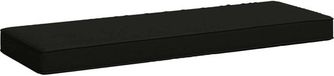vidaXL - 1-delig - Bankkussen - VUGHT - 100% - Polyester - Zwart - 60 - x - 30 - x - 5 - cm