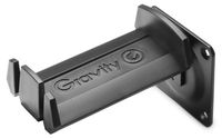 Merkloos Hoofdtelefoonhouder wandmontage - Zwart - Staal - Voor 1-2 headsets - 100 mm