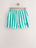 Next - Dames - Jersey short met print - Green/Ecru Stripe