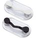 Readerest Magnetische brillenhouders - Brilhouder met magnetische clips voor zonnebrillen - RVS brillenorganizer - Multifunctionele magneetopslag - 2 stuks zwart en wit