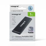 Integral INSSD1TPORT3.2SLIMX externe solide-state drive 1 TB 3.2 Gen 2 (3.1 Gen 2) Zwart