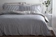 The Linen Yard Hebden Navy Dekbedovertrek Set - 100% Katoen - 200x200cm - 2 Persoons