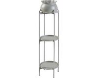 en.casa Plantenstandaard Altena 94,5x27x27 cm lichtgrijs
