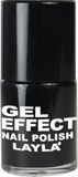 Layla Cosmetics Gel Effect nagellak 10 ml Zwart