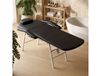 HOMCOM Table de massage pliante, lit de massage 3 zones portable 182 x 62 cm avec appuie-tête et accoudoirs amovibles, noir