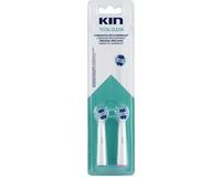 Kin Borstel vervanger Total Clean Tandenborstel (2 stuks) Wit/Blauw