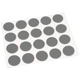 Adsamm® 20 x afdekdoppen | Ø 1,3 cm | grijs donker | rond | 0,45 mm dun, zelfklevende meubelpatches