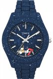 Timex Peanuts Legacy Ocean TW2V53300 Horloge - Kunststof - Blauw - Ø 42 mm