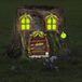 Jeu de décoration miniature pour jardin féérique, comprenant des portes et des fenêtres