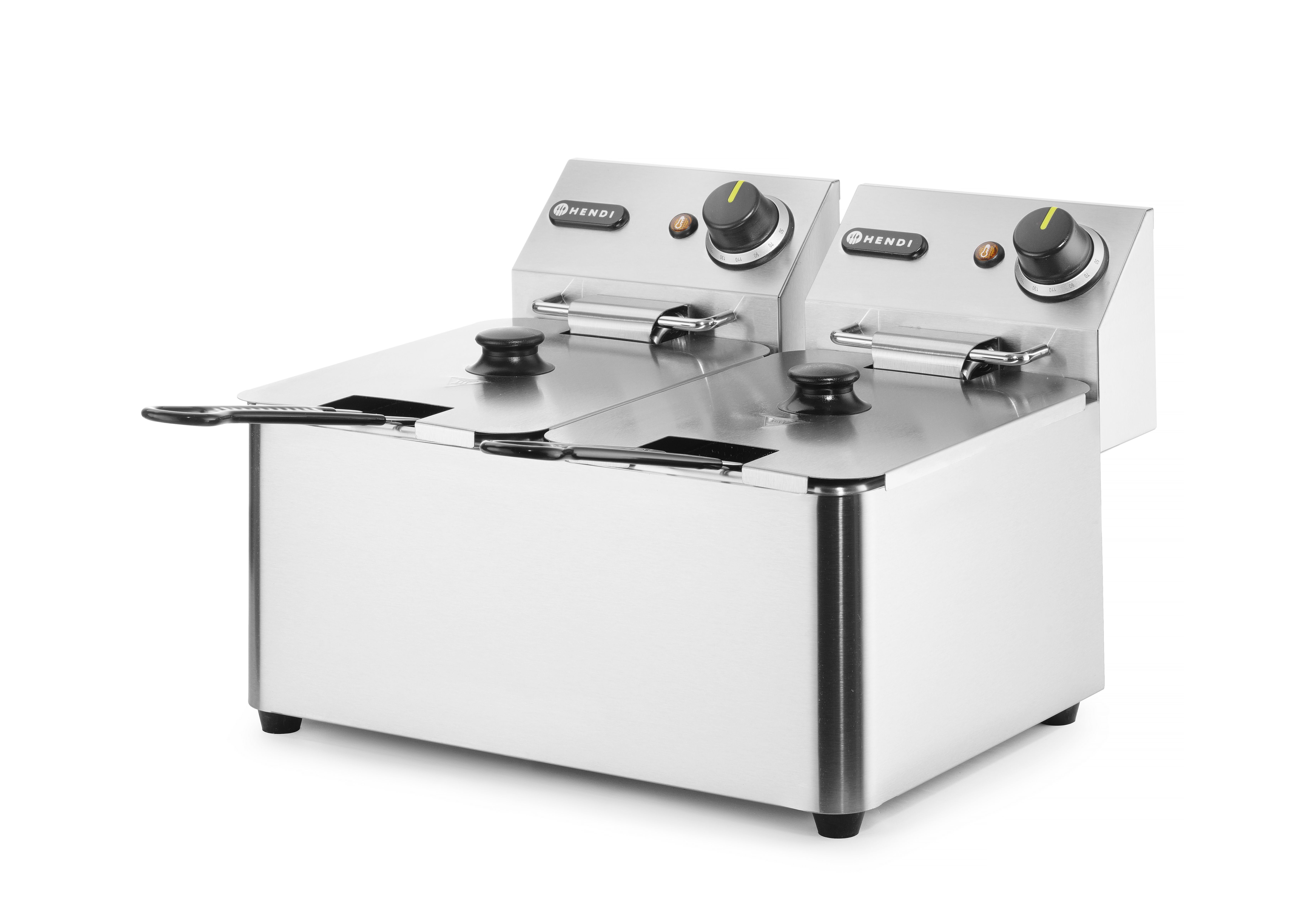 Hendi Blue Line - Frituurpan - 2 x 4L - 6000W - Zilver