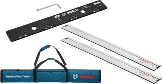 Bosch FSN Kit (2x geleiderails & 1x koppelstuk) in foudraal